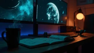 Conceptual editor workspace for the mass effect 5 game development project