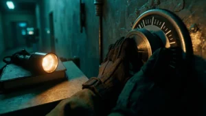 Editor solving the ark safe code re9 puzzle on a Resident Evil 9 keypad